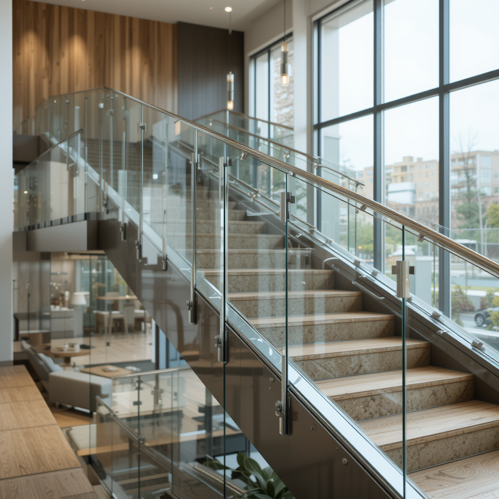 Continuous Track Glass Railing System